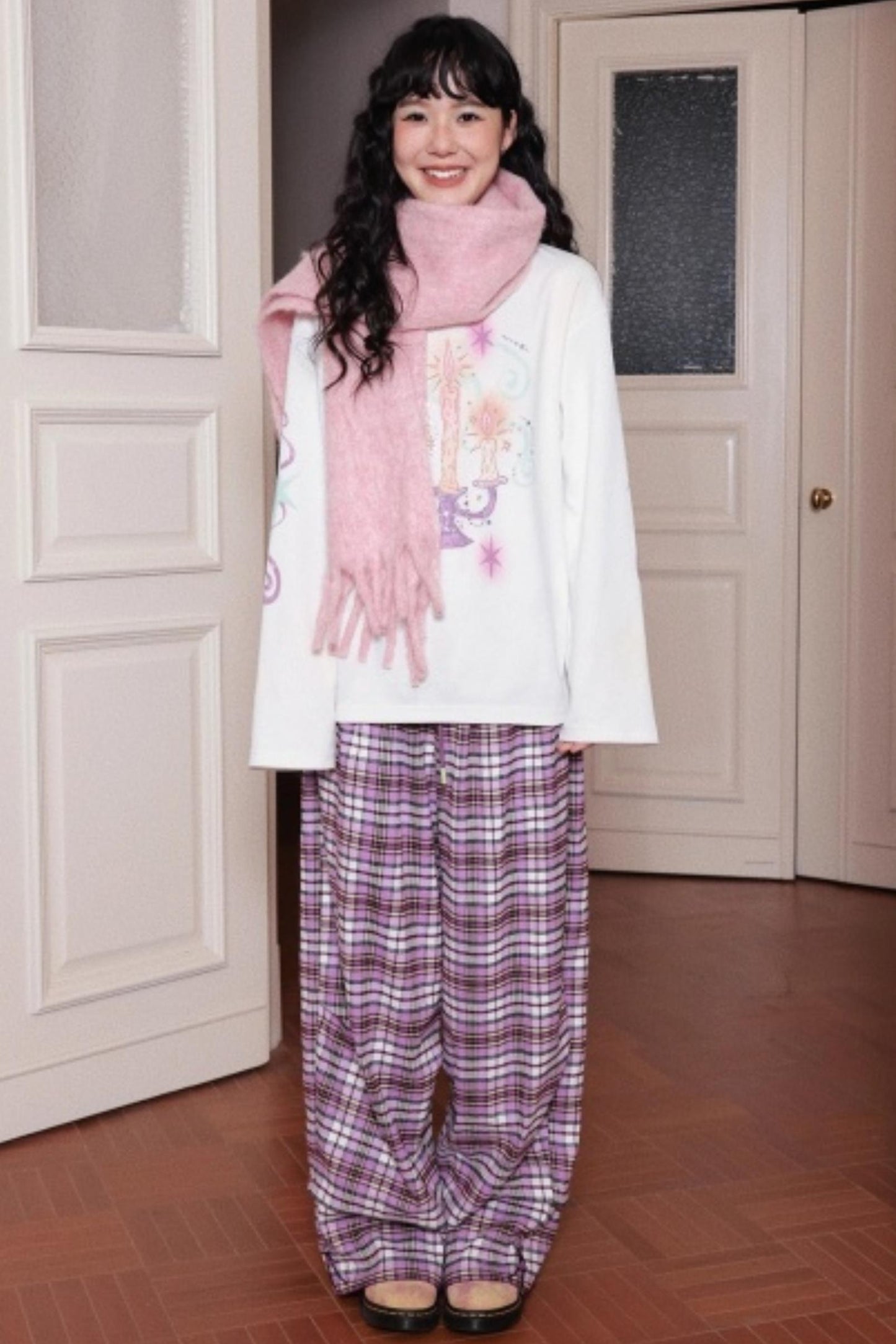 Mist Color Velvet Scarf