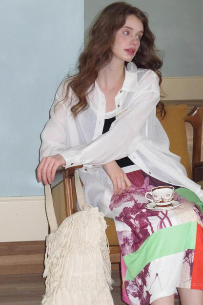 Neoclassical Vintage Knit Skirt