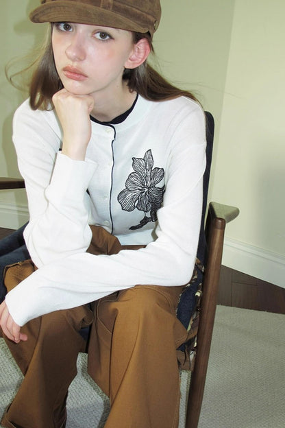 Light Wool Blend Cardigan