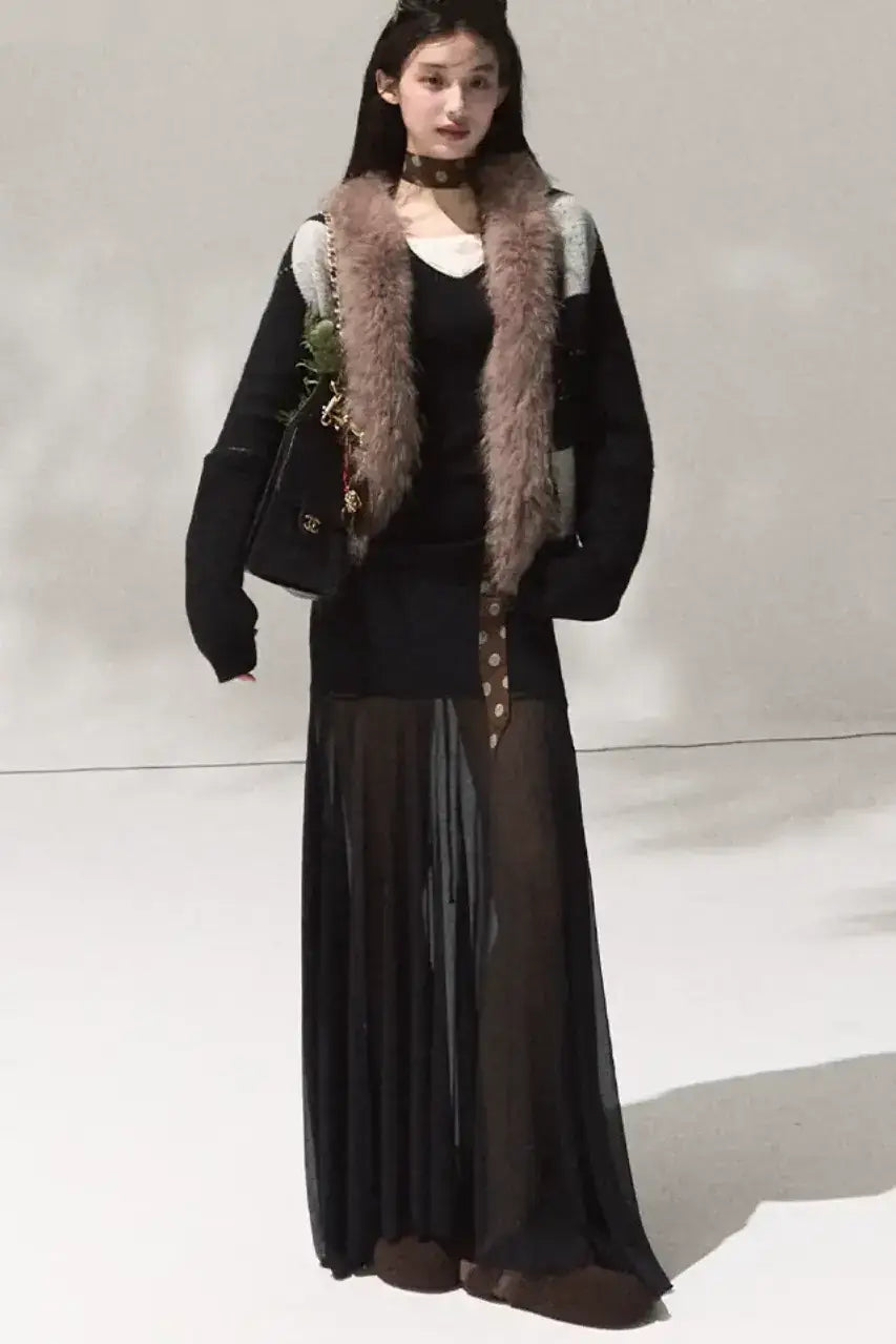 V-Neck Slim Casual Knit Sweater