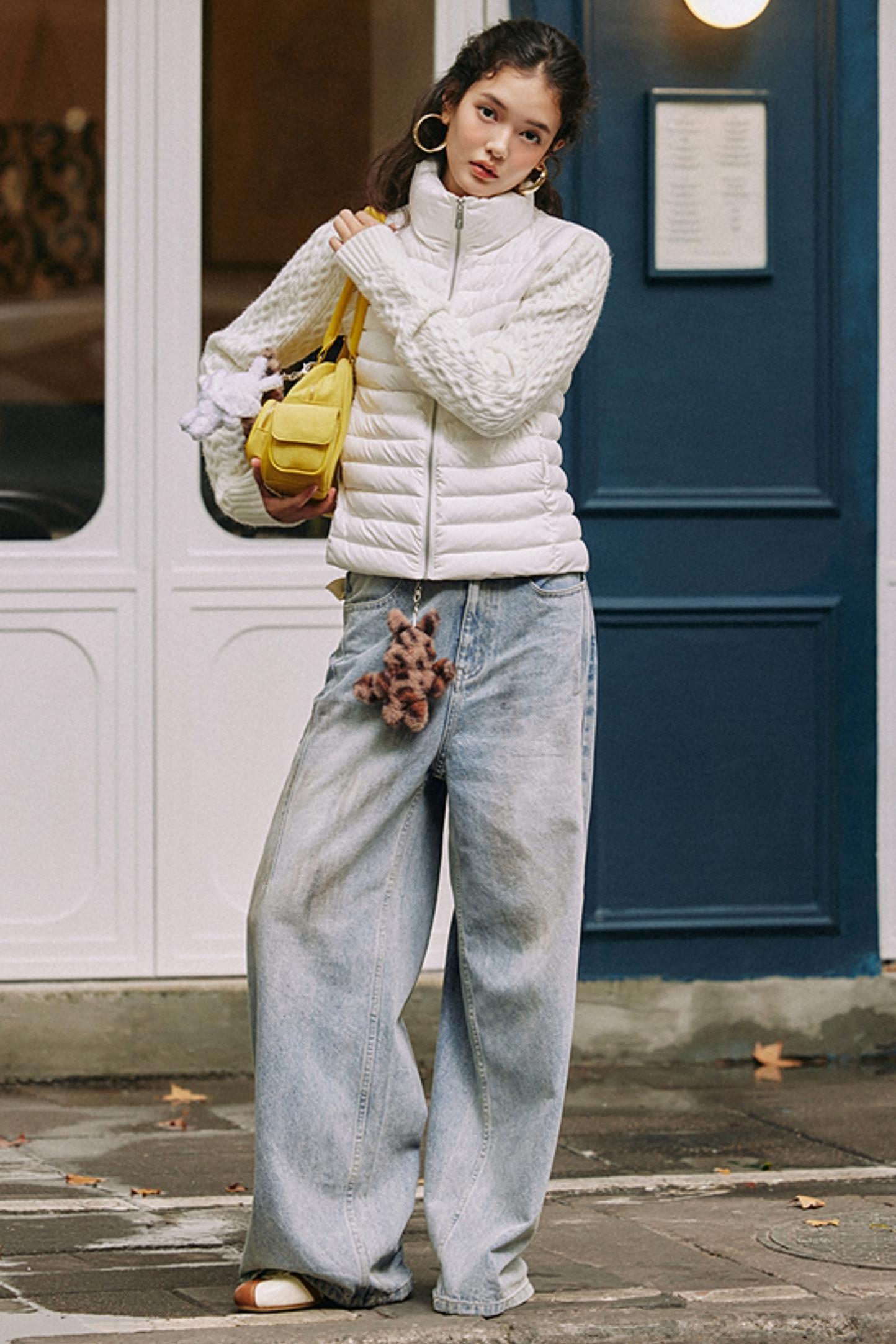 Textured Cable Knit Jacket