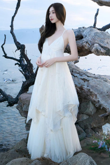 Spring-Summer Mesh Halter Dress