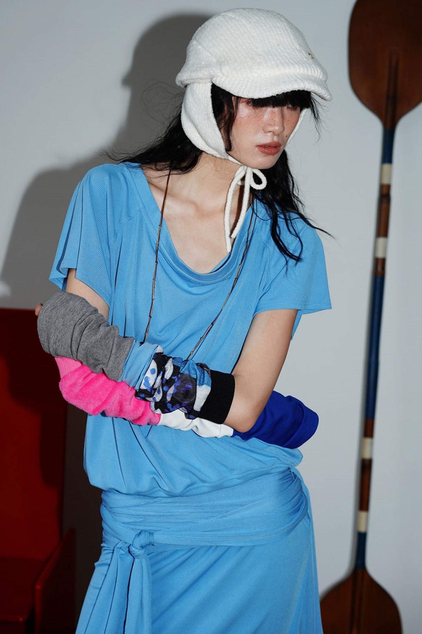 Swing Collar Maxi Dress