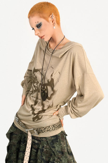 Autumn Hooded T-Shirt
