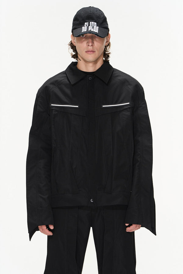 Color-Block Oversized Jacket