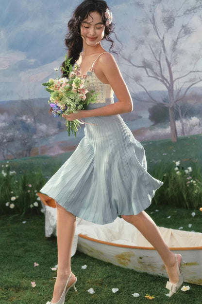 French Country Rose Knit Dress Set-Up
