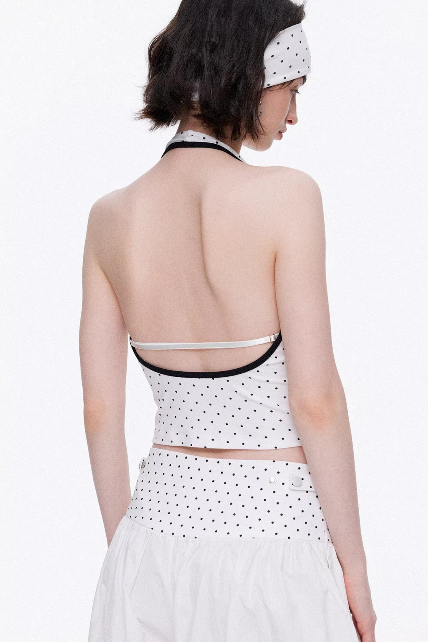 Minimalist Knitted Tube Top & Wide-Leg Pants Set-Up