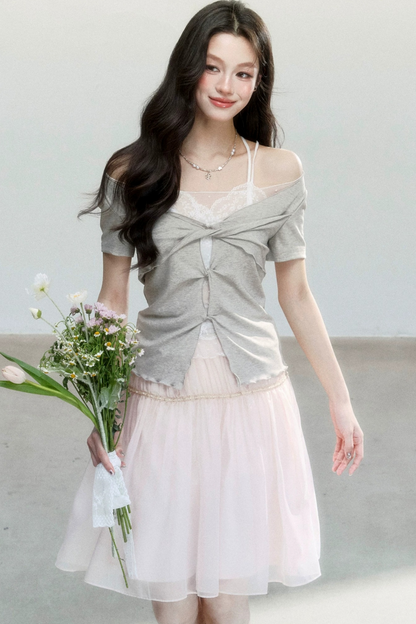 Dream Weaver Lace Knot Top Set-Up