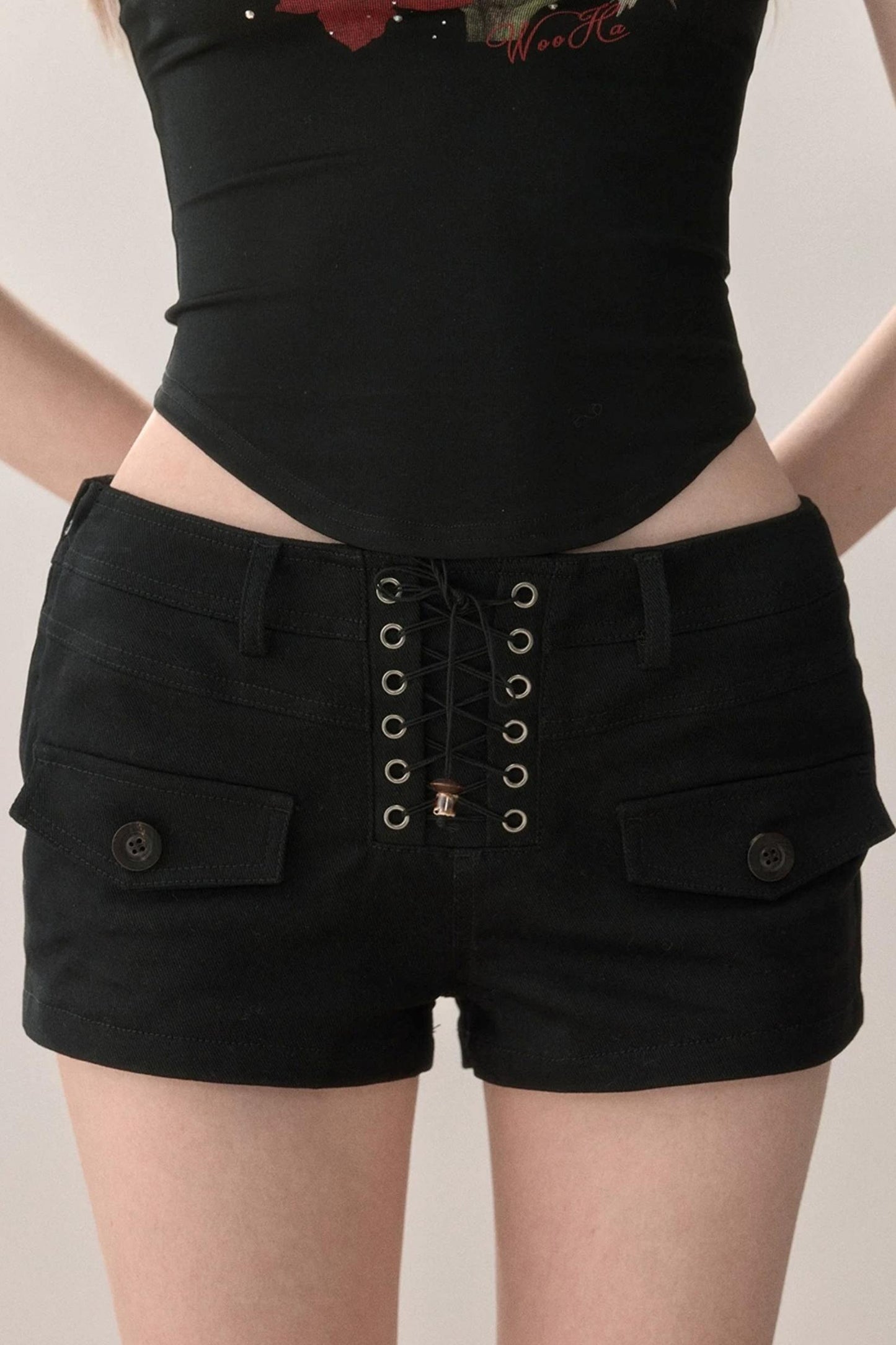 Lace-Up Summer Shorts