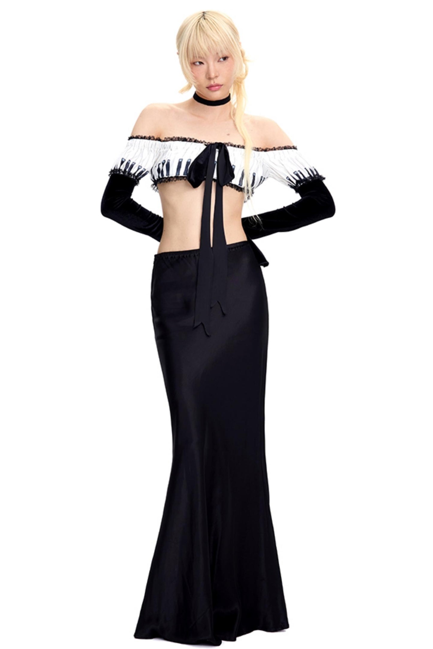 Piano Style Bandeau Top