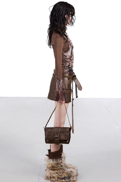 Mesh Paneled Beaded Top