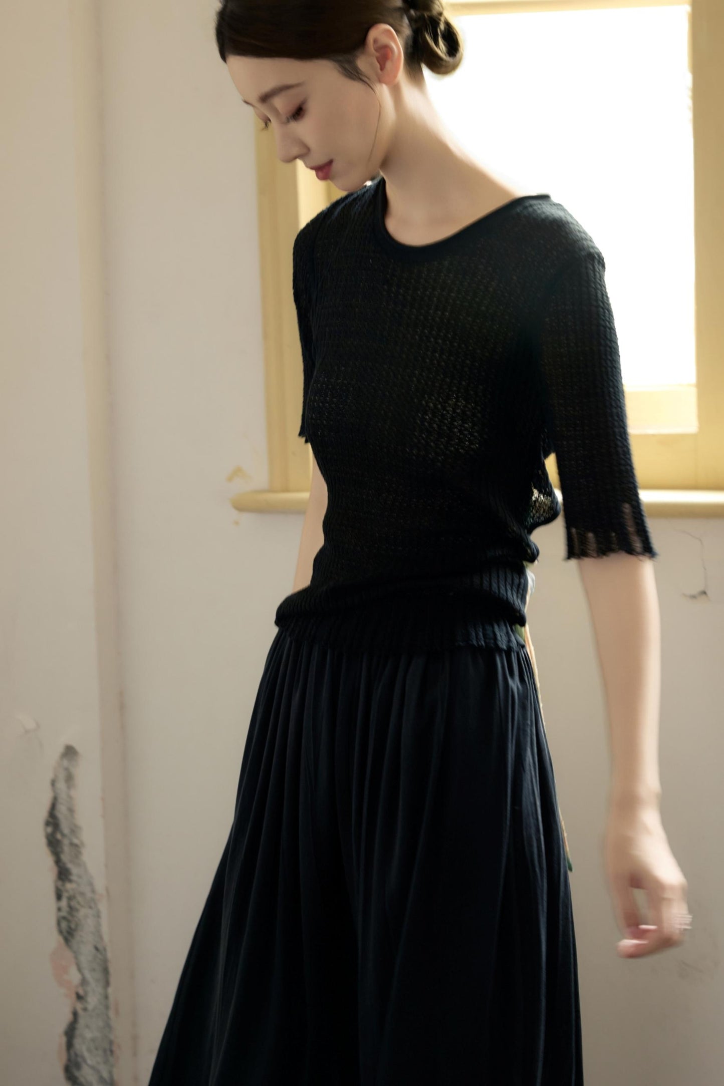 Black Wide-Leg Pants