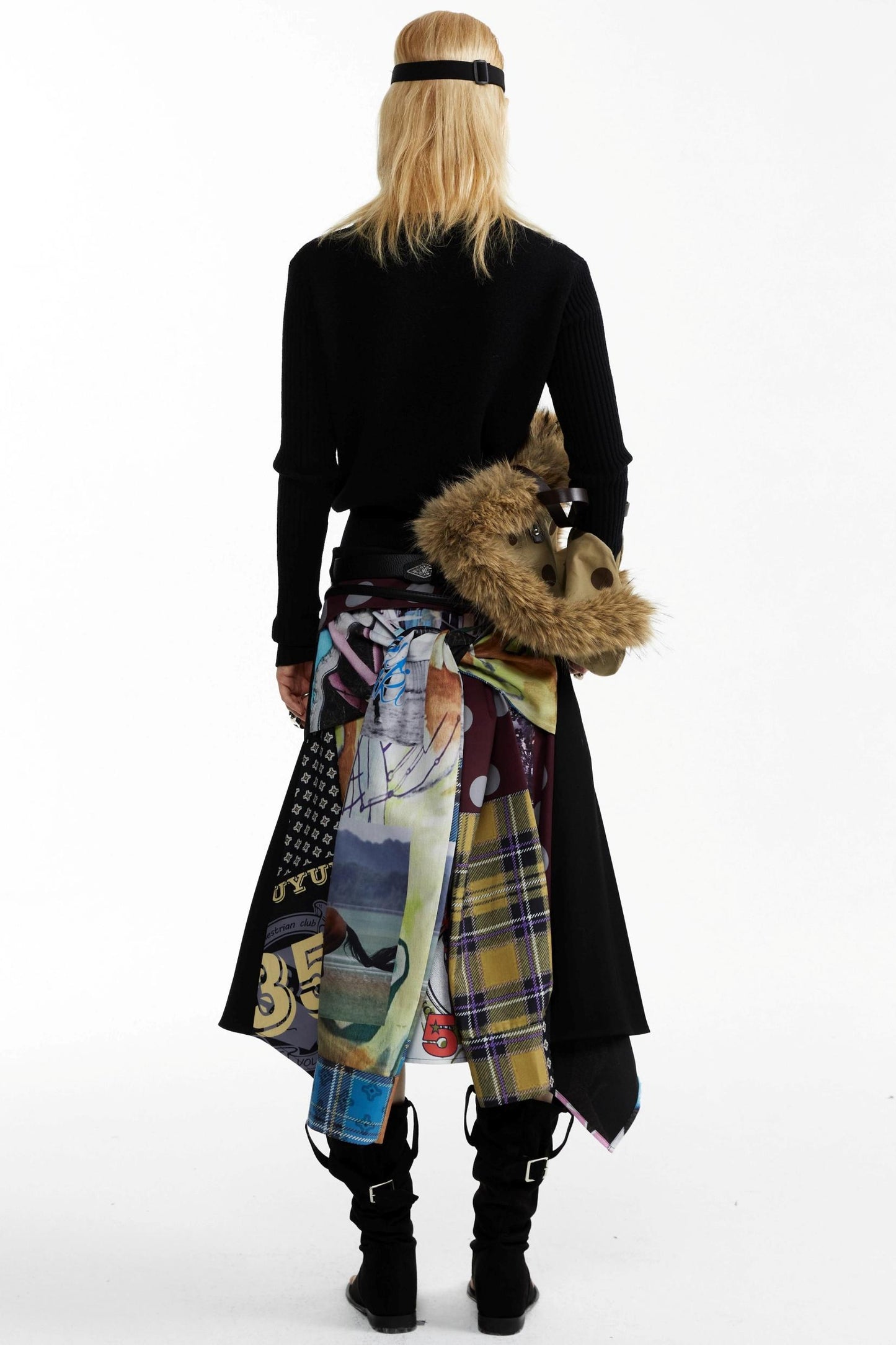 Equestrian Race Pattern Knitted Sweater