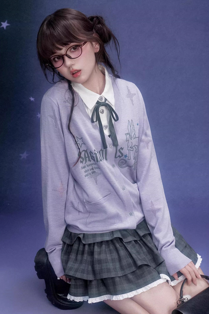 Celestial River Knit Cardigan Set-Up