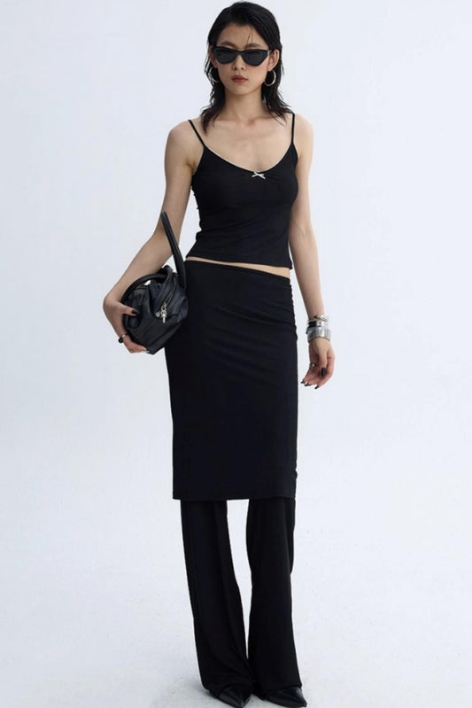 Cool Lace Bow Three-Piece Set-Up