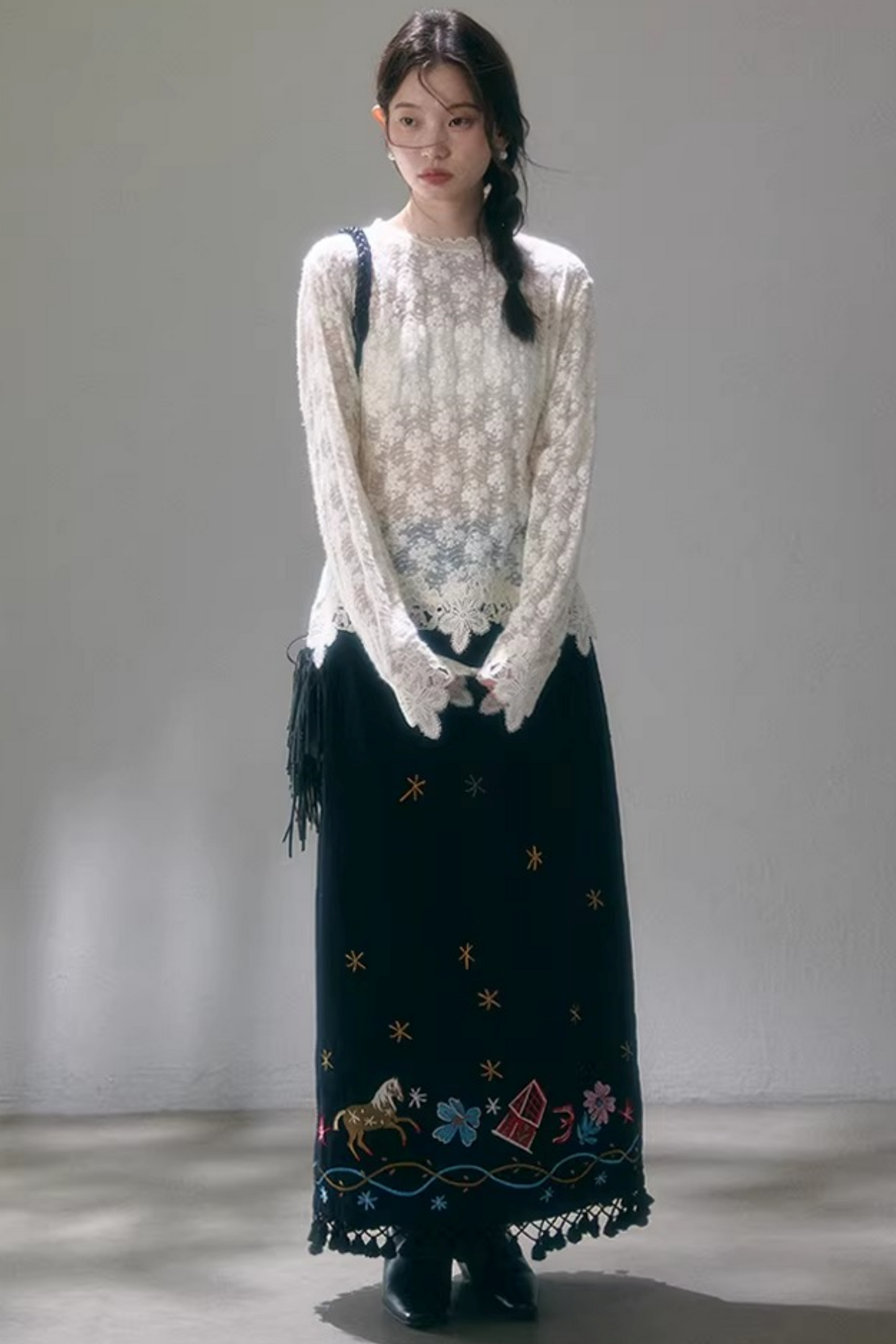 Delicate Lace Trim Top