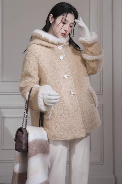 California Sunset Wool Hooded Coat