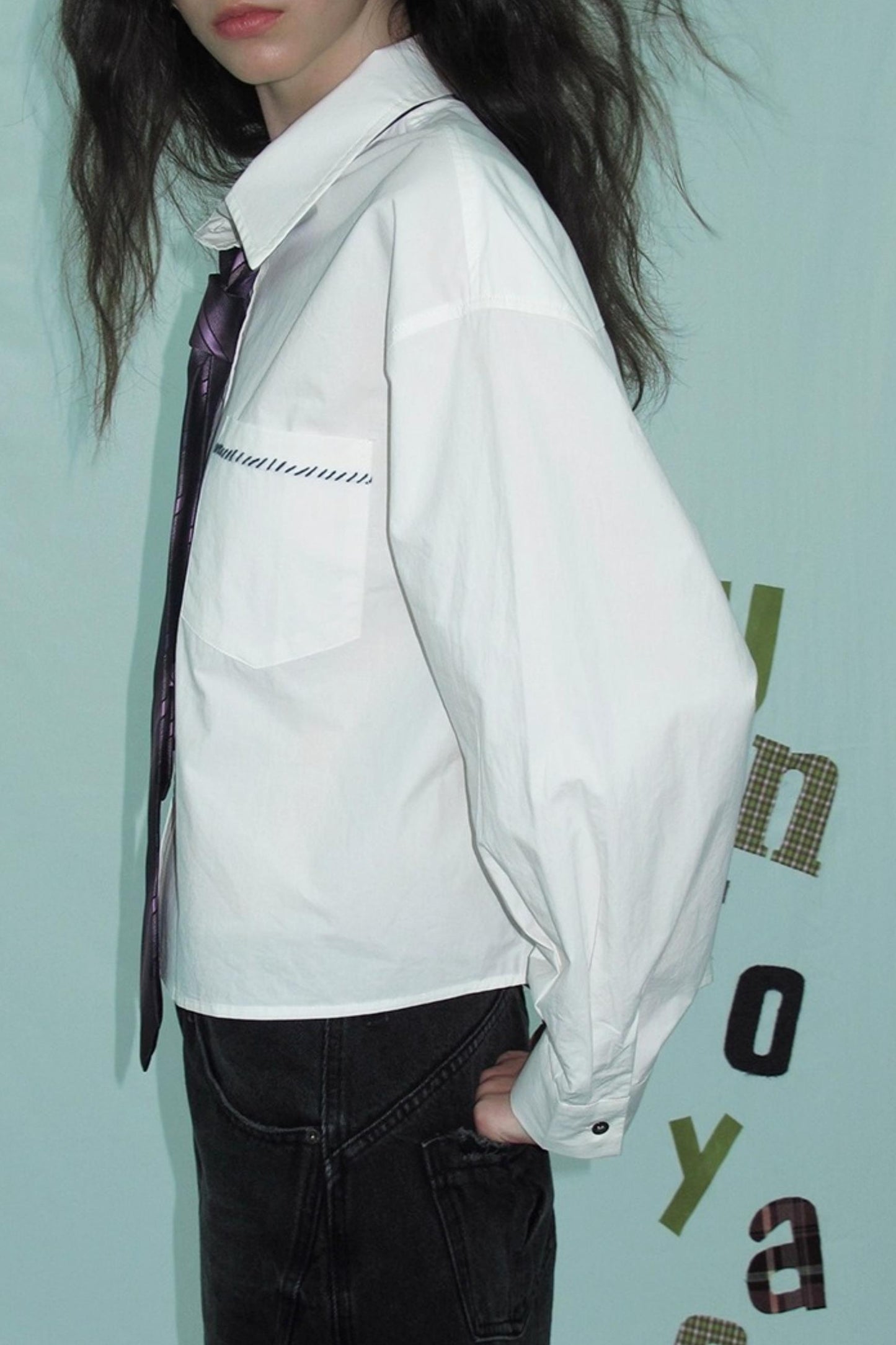 Cotton Embroidered White Shirt