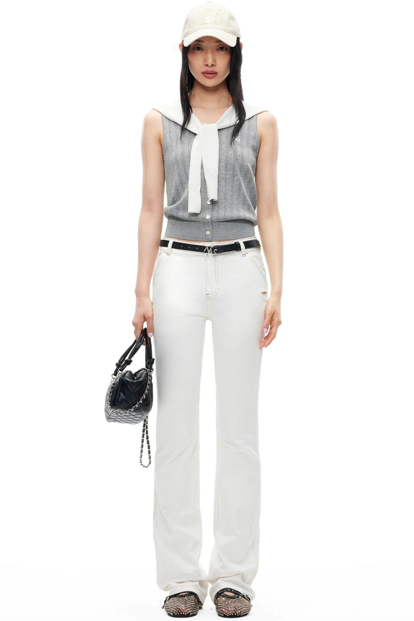 Tencel Linen Color-Blocked Vest