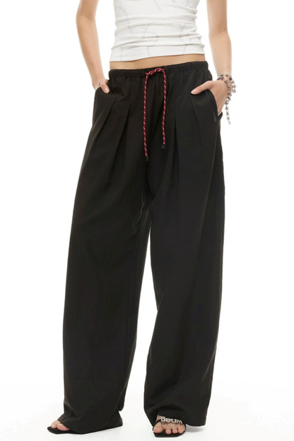 Silky Tencel Pleated Pants