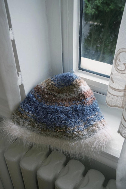 Blue Floral Bucket Hat