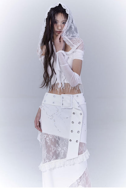 Ethereal White Lace Dream Hoodie