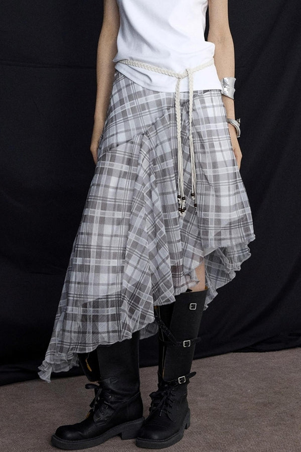 Summer Ruffled Irregular Skirt