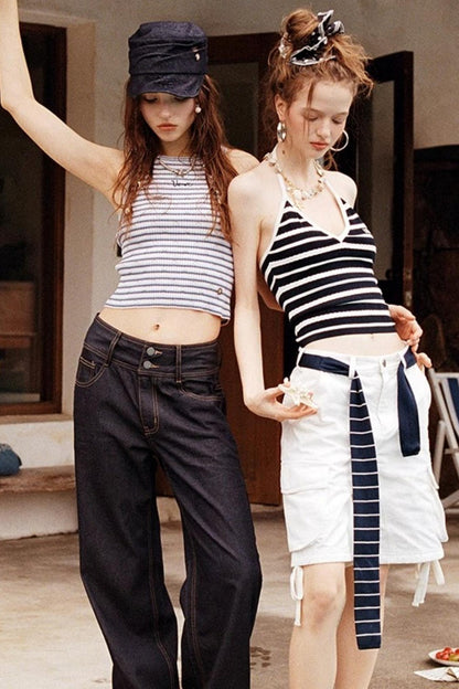 Textured Striped Knit Camisole