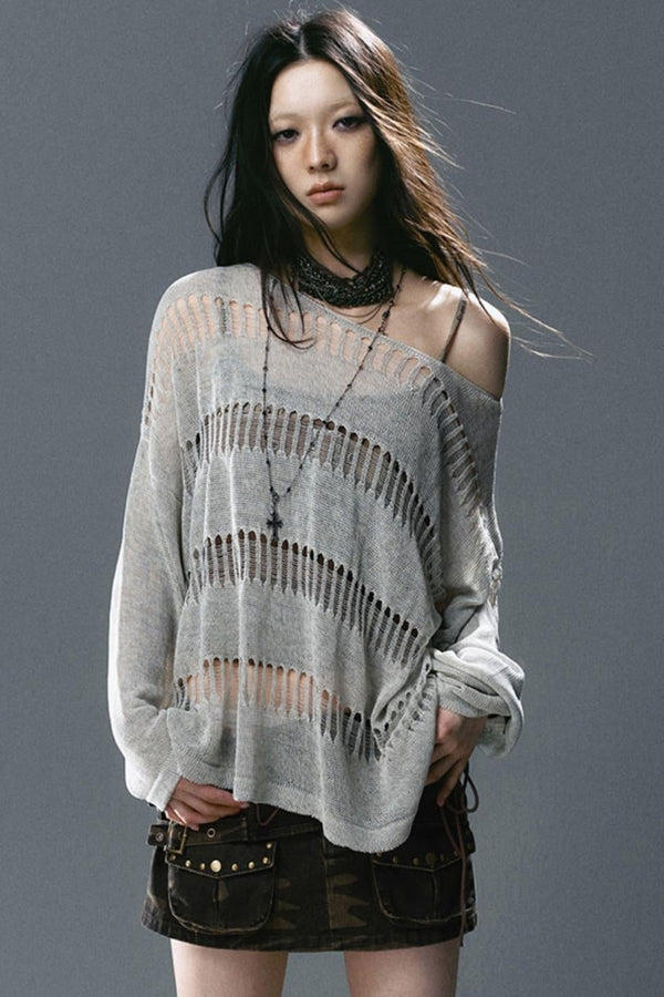 Linen Knit Cover-Up Top
