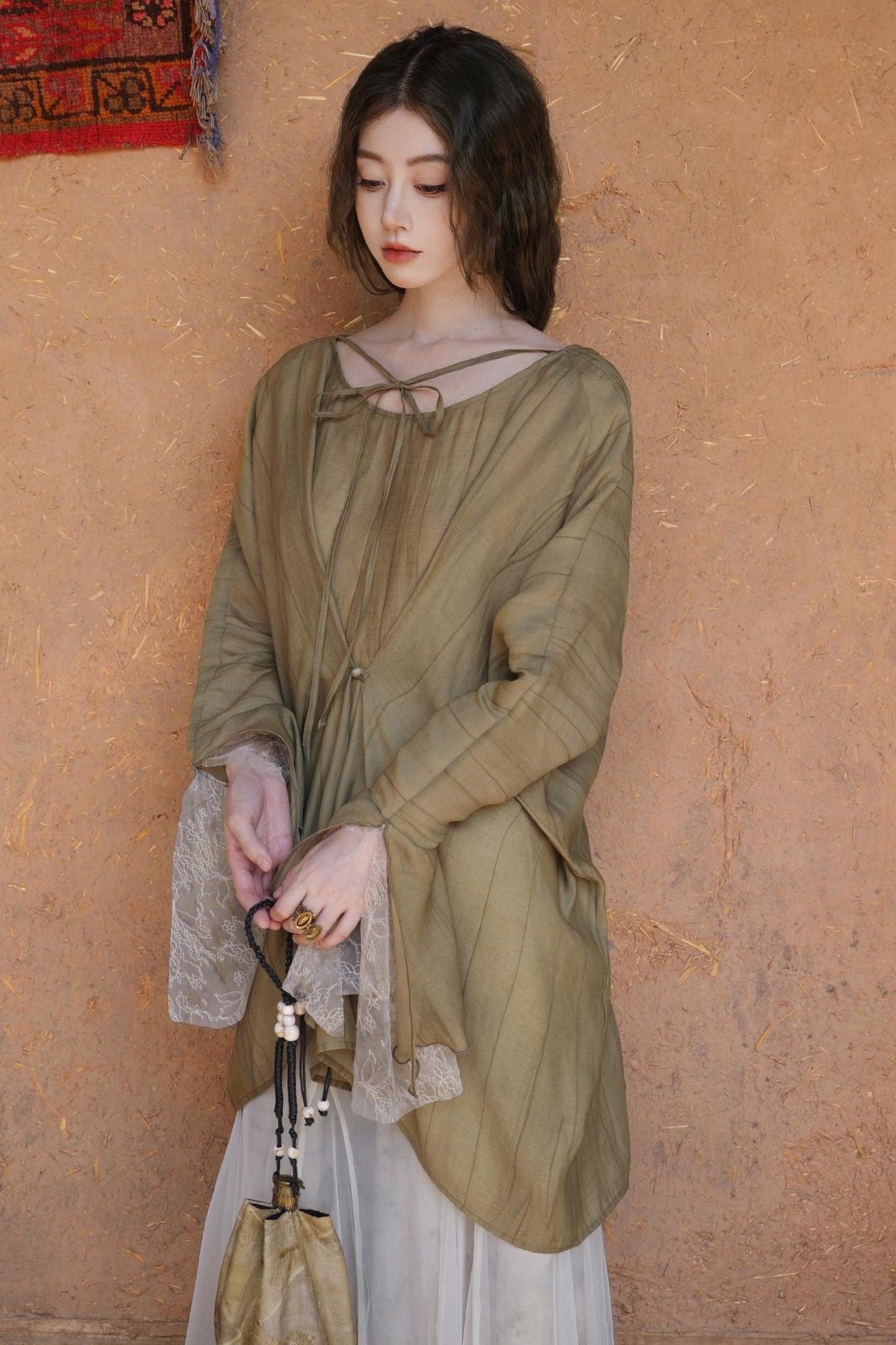 French Romantic Tencel Mesh Skirt Set-Up