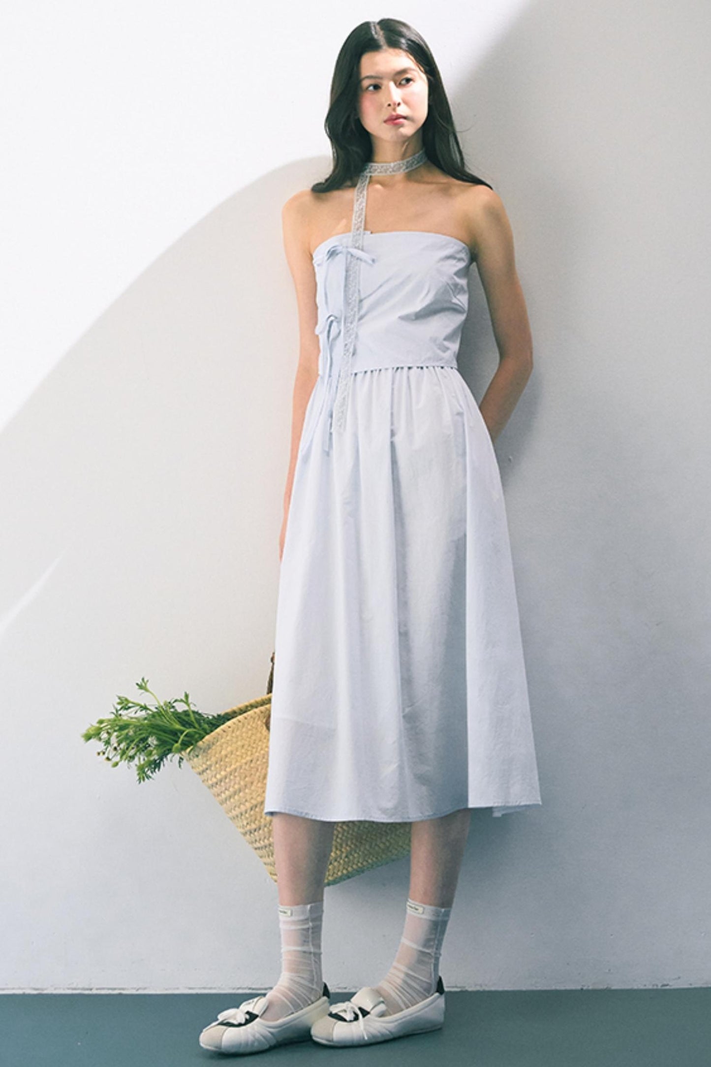 Summer Bow-Tie Sheath Dress