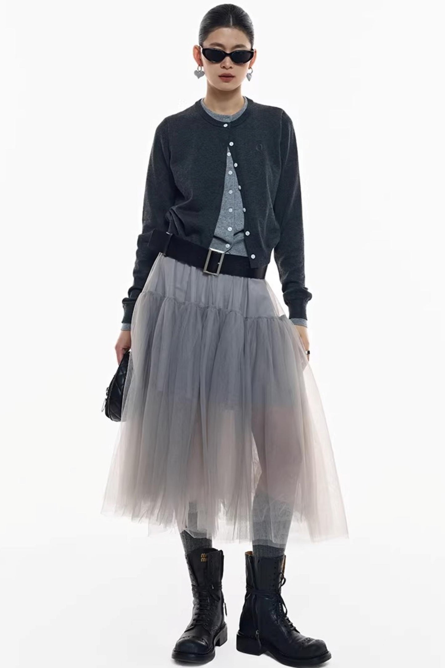 Holiday Edition Smoky Gray Tulle Skirt