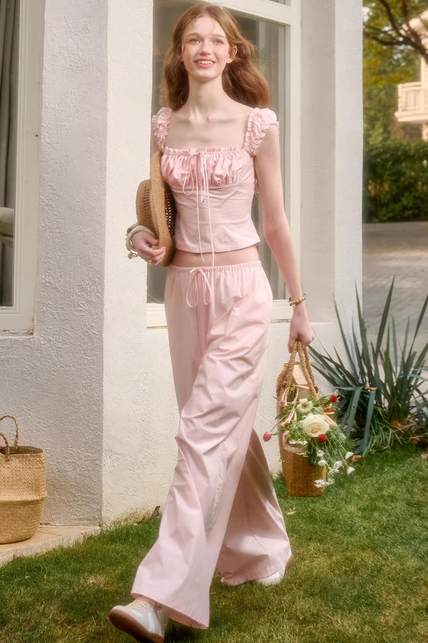 Baby Pink Cotton Comfort Set-Up