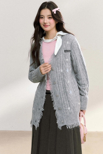 Floral V-Neck Cardigan