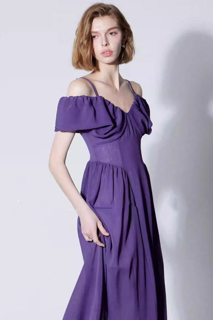Ethereal Cloud-Sleeve Dress