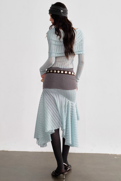 Romantic Sea Salt Top and Skirt Set-Up