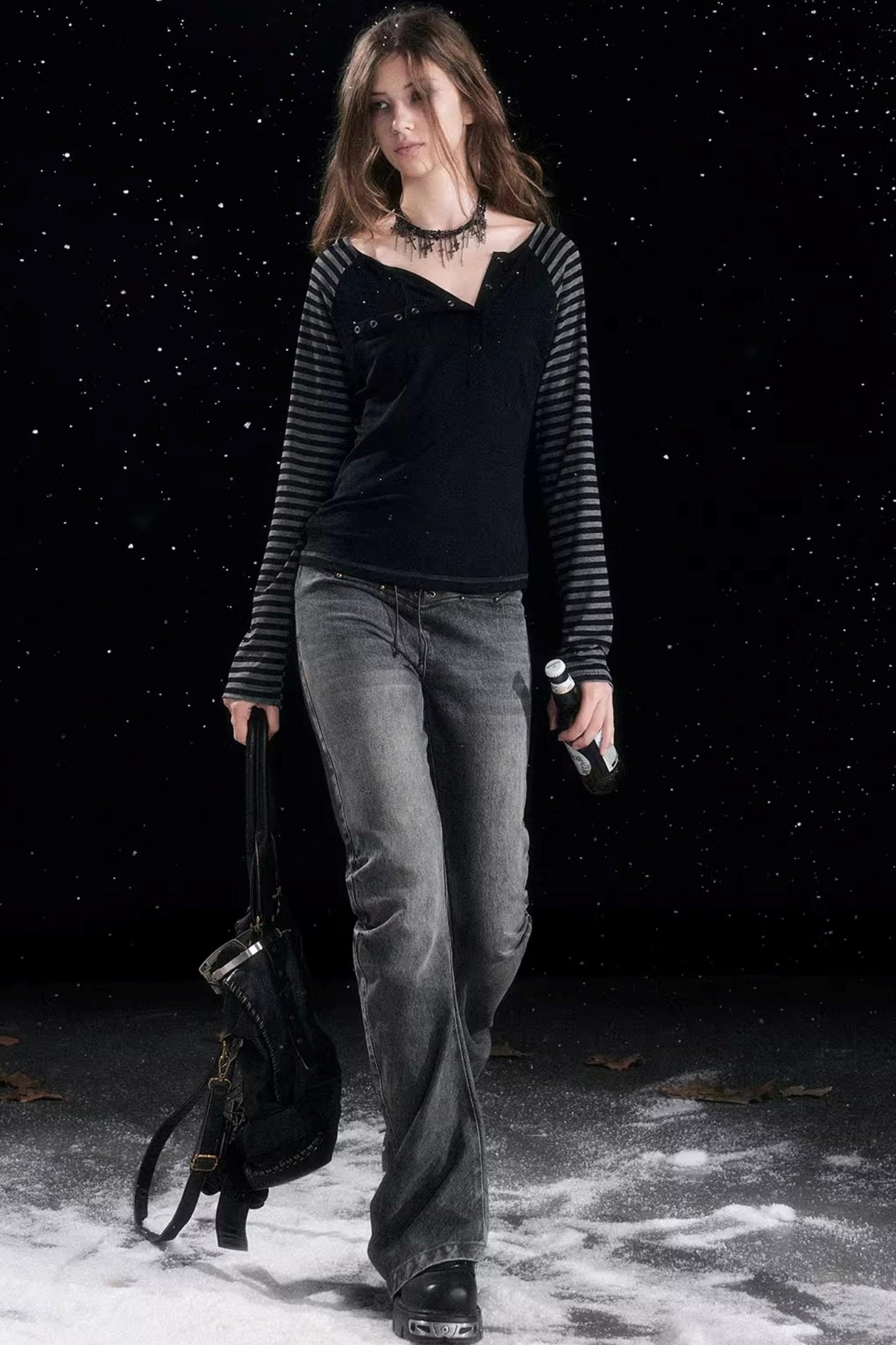 Versatile Vintage Leather Pleated Pants