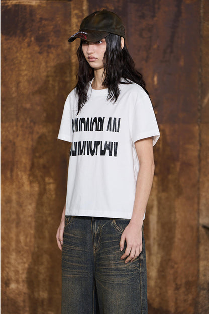 Reflect Print Cotton T-Shirt