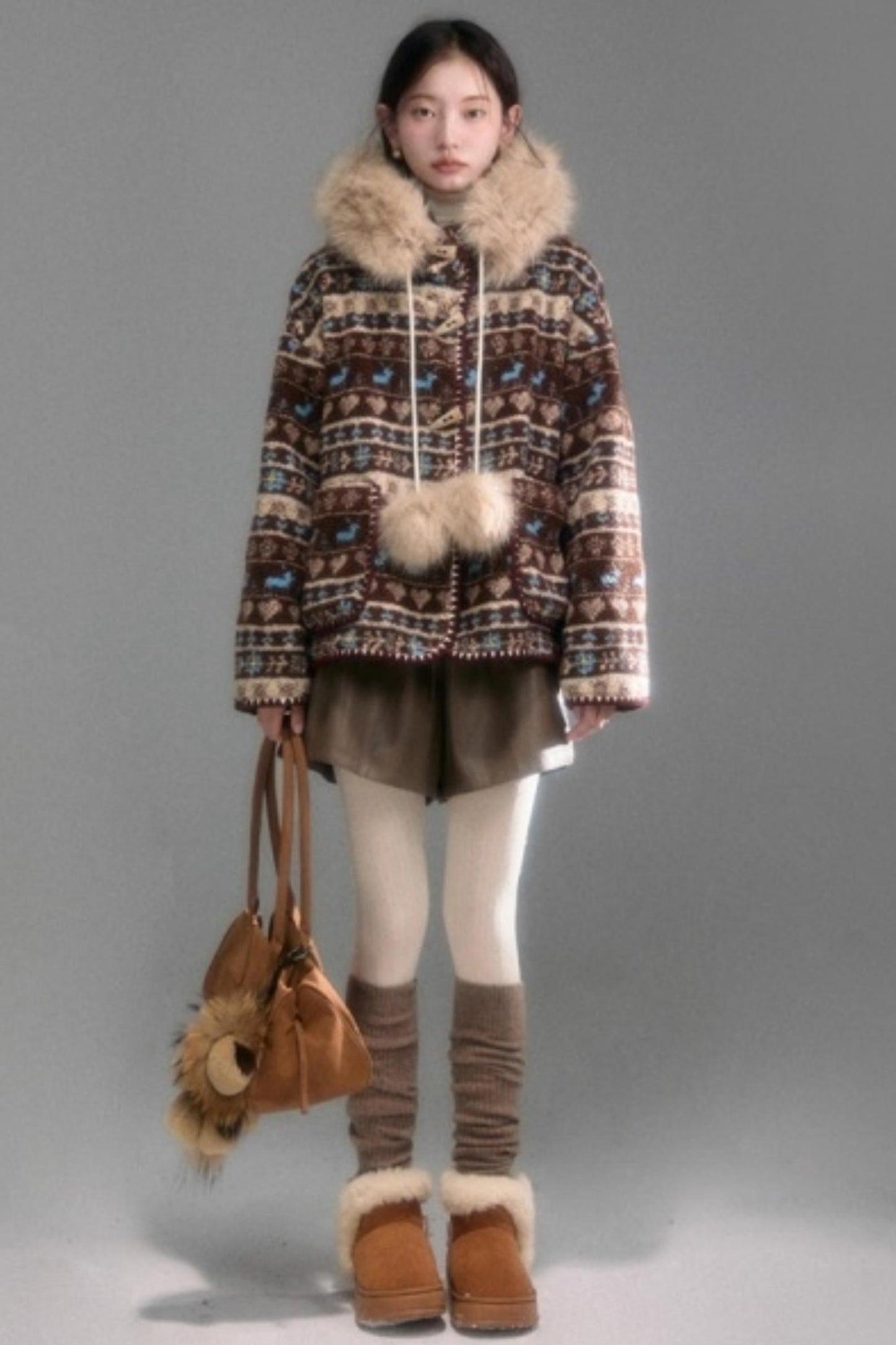 Spicy Coffee Leather Shorts