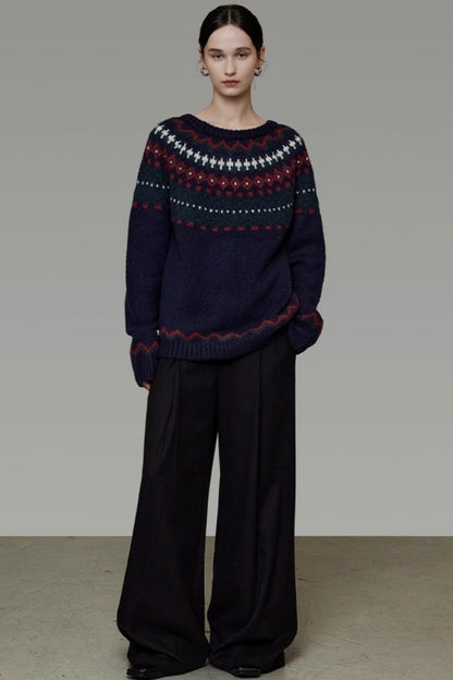 Retro Winter Knit Sweater