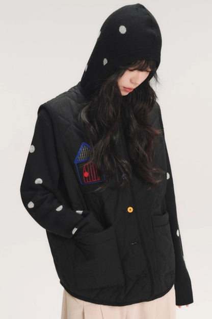 Colorful Patchwork Cotton Vest