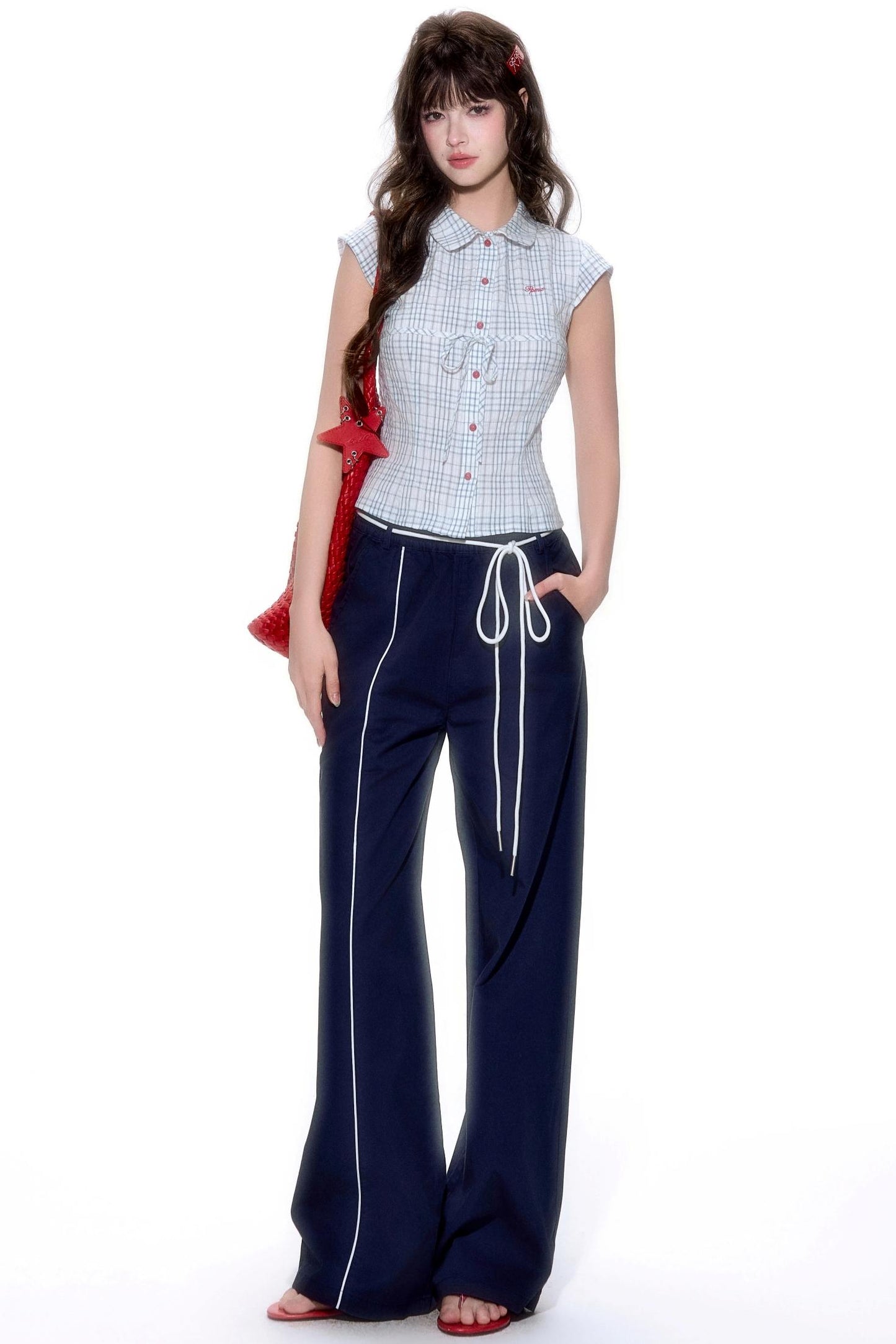 Short-Sleeve Color Block Shirt