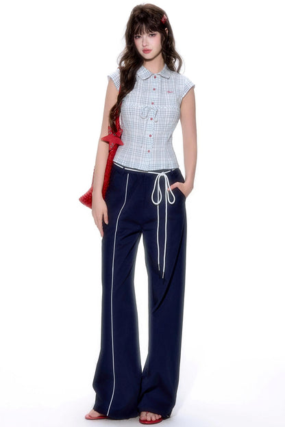 Short-Sleeve Color Block Shirt