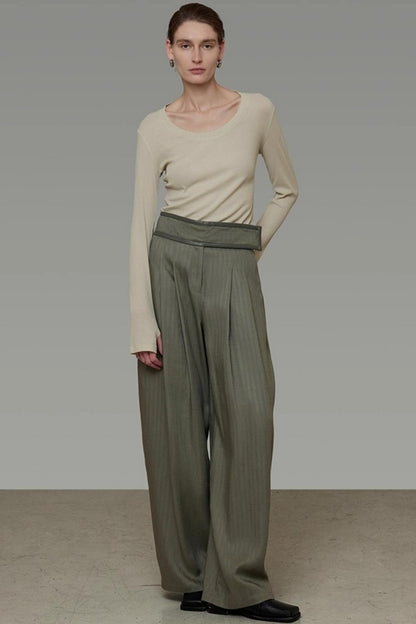 Autumn Slimming Wide-leg Pants