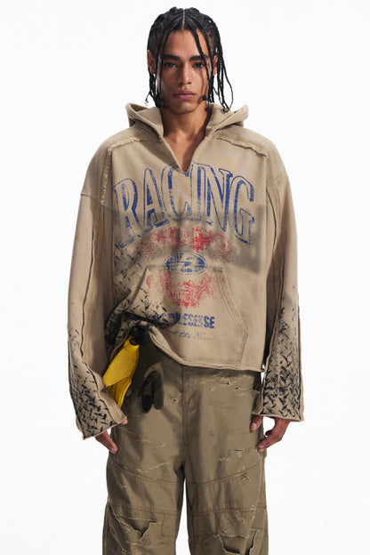 Vintage Racing  Khaki Heavy Top