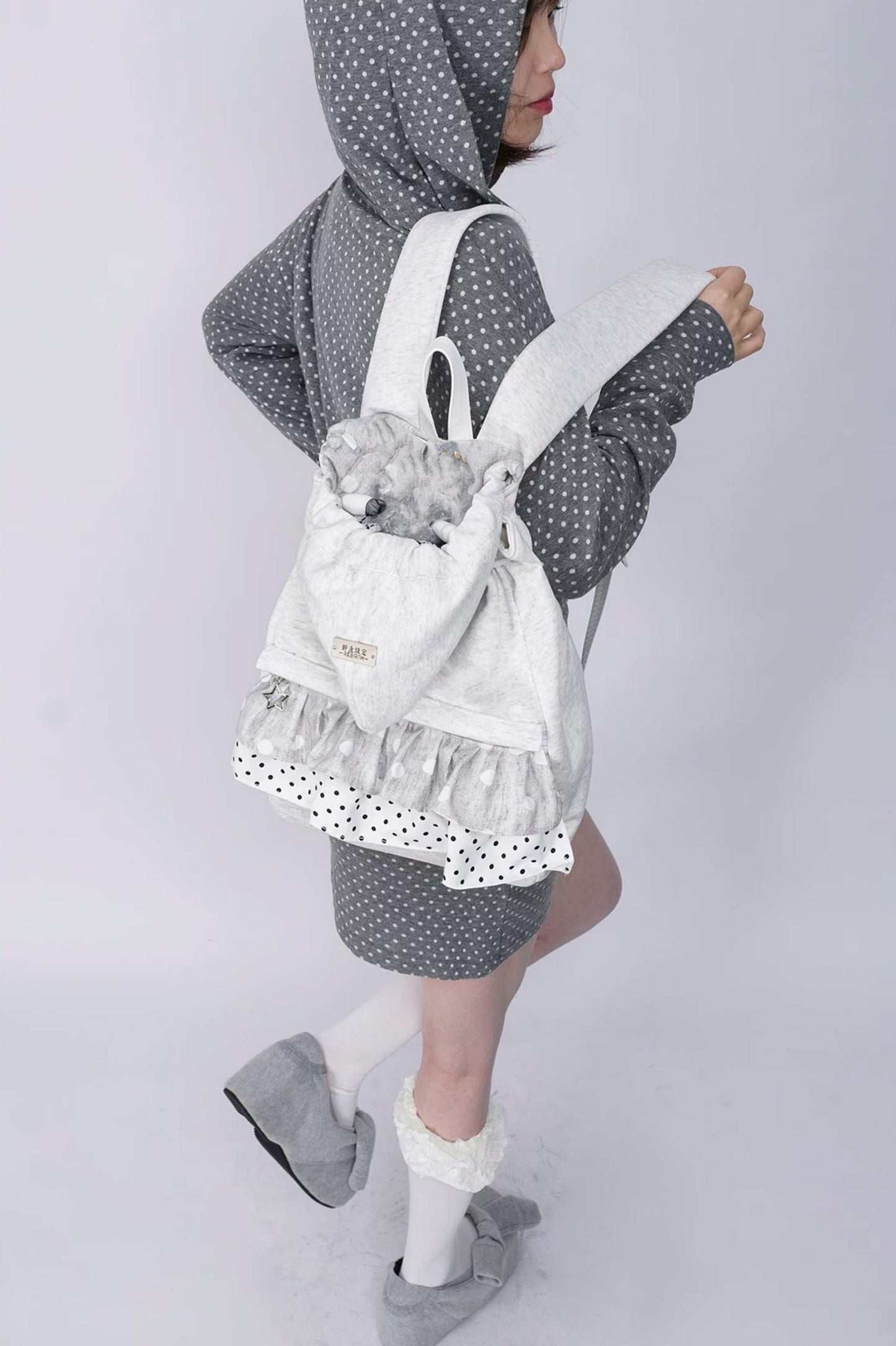 Wild Design Pleated Backpack