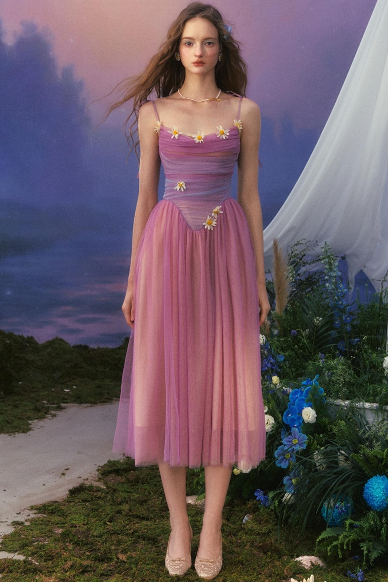 Purple Dreams Halter Dress