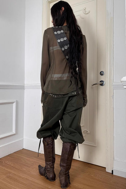 Distressed Harlem Equestrian Pants