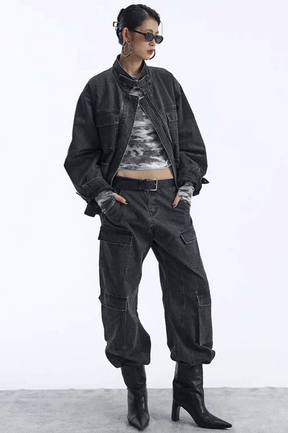 Abnehmbarer Kunstfellkragen gepolsterte Jacke
