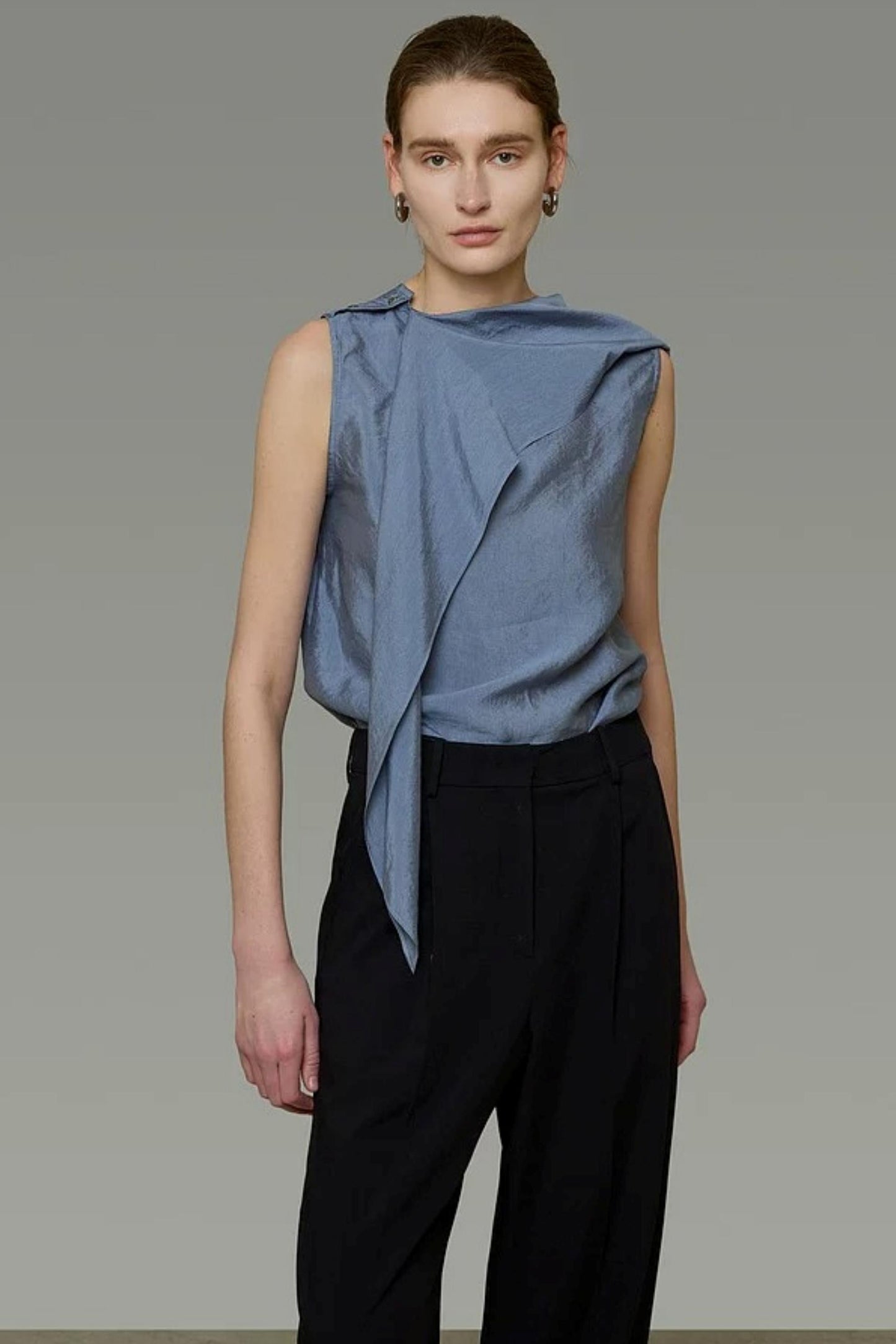 High-End Versatile Ribbon Top